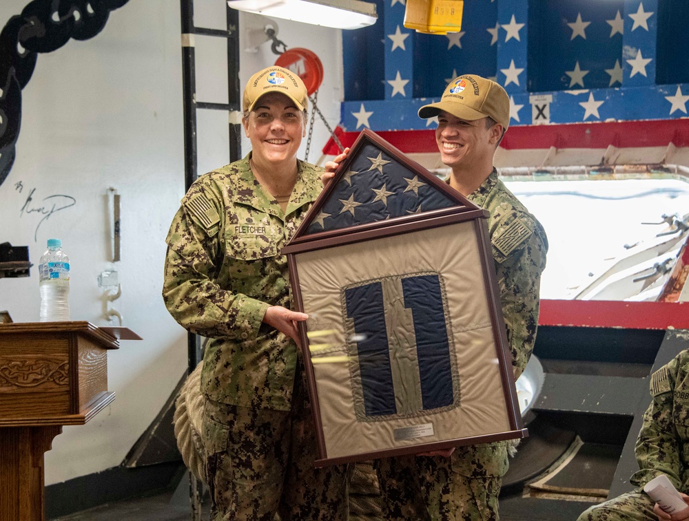 Sailors Assigned to Amphibious Squadron (PHIBRON) 11 Host Change of Command Ceremony