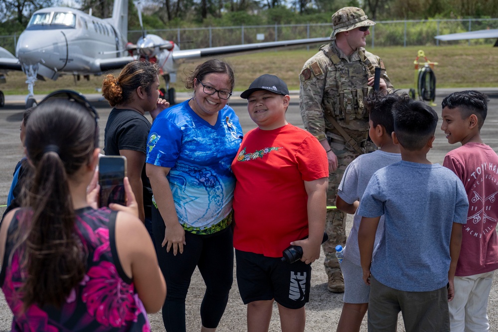 3rd AEW commander visits Tinian, meets mayor and community members