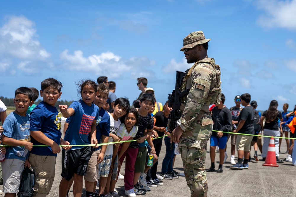 3rd AEW commander visits Tinian, meets mayor and community members