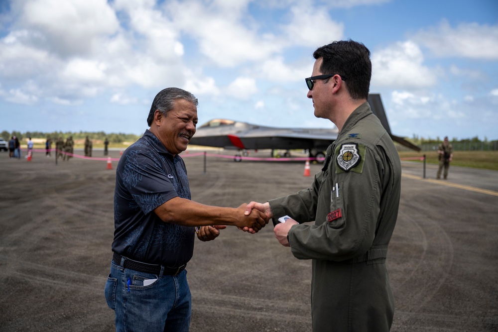 3rd AEW commander visits Tinian, meets mayor and community members