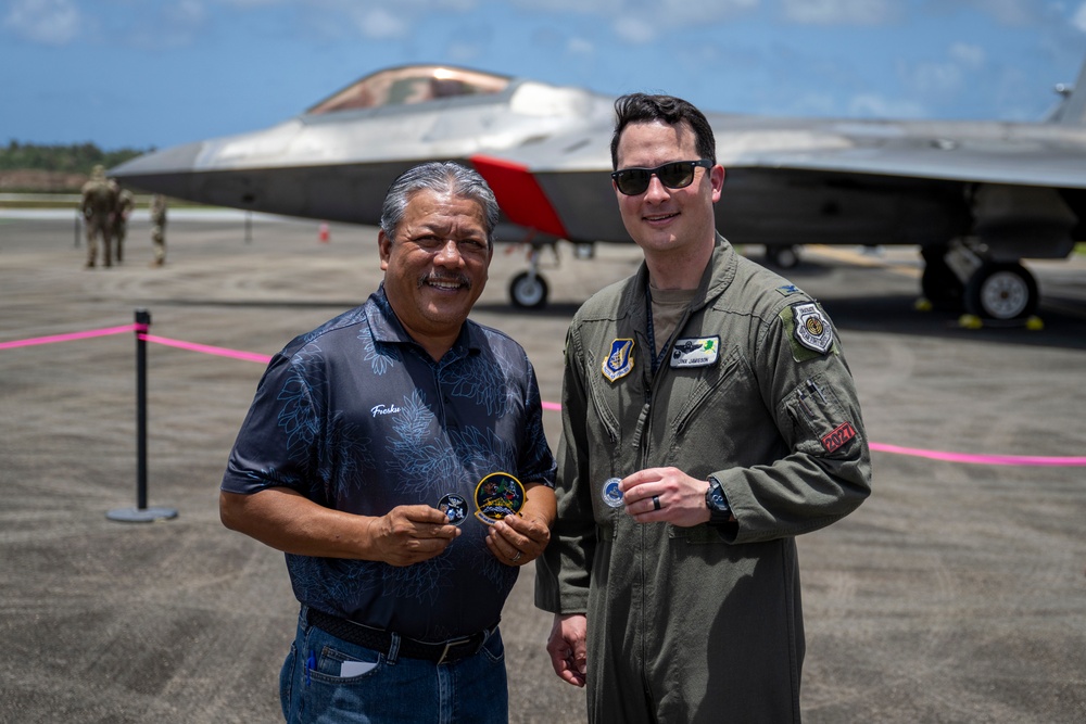 3rd AEW commander visits Tinian, meets mayor and community members