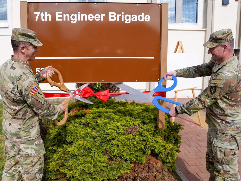 7th Engineer Brigade Headquarters Ribbon Cutting