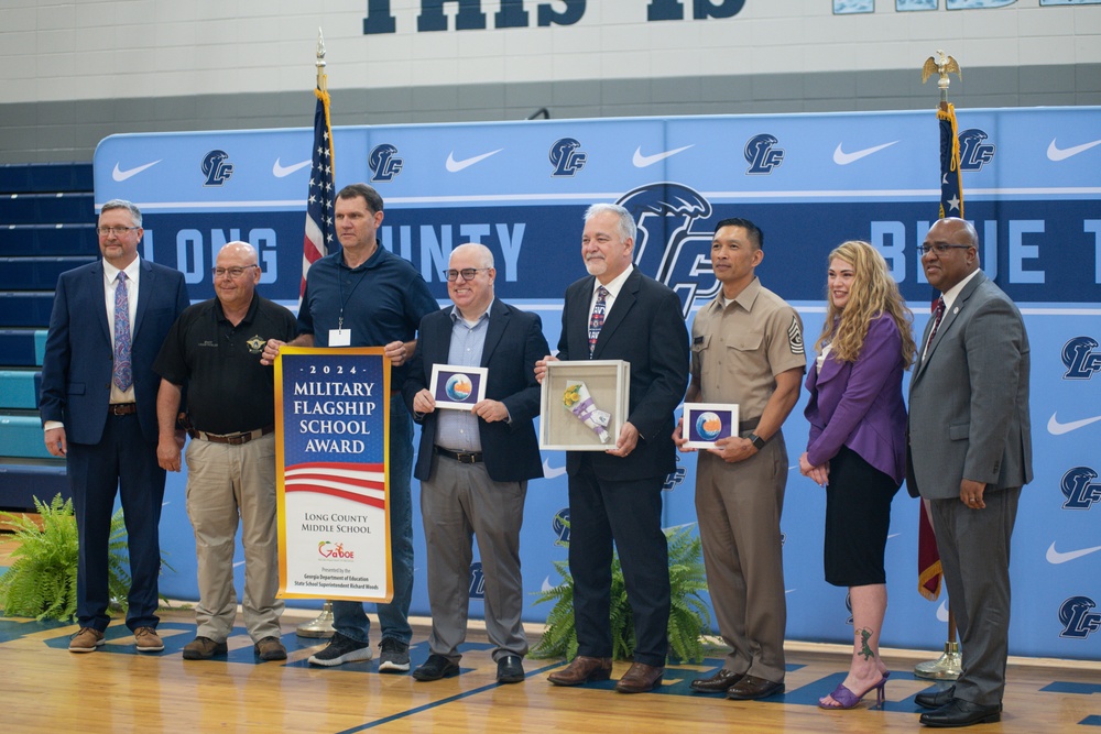 Long County Middle Military Flagship Award Ceremony