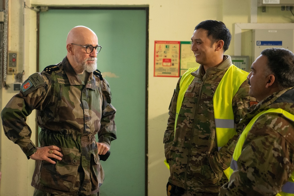 U.S. and French forces repair airfield damage during Exercise RAZORBACK