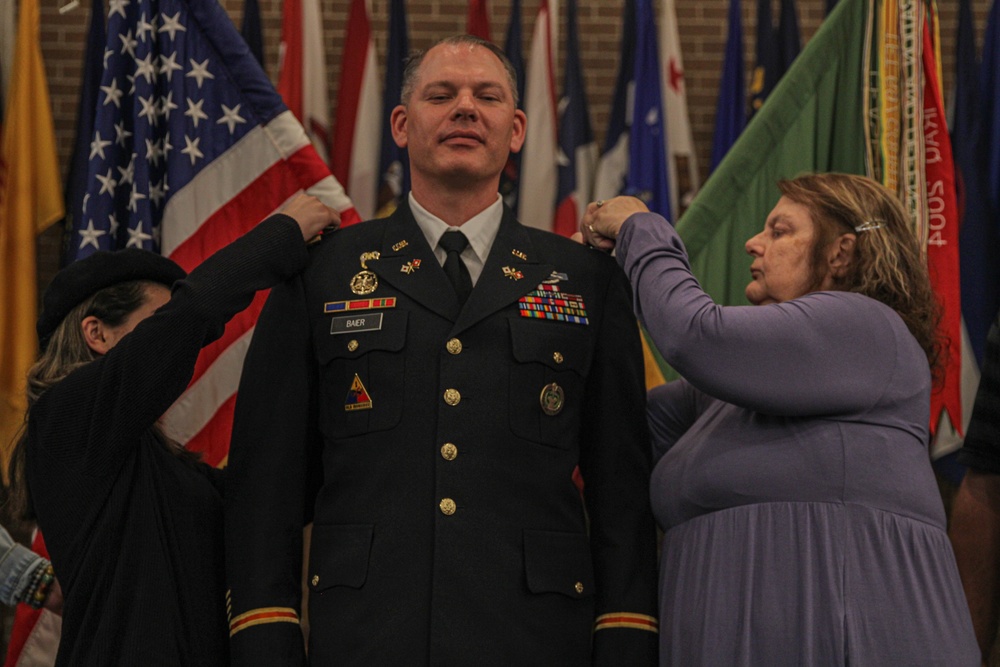 Maj. Brian Baier Promotion Ceremony