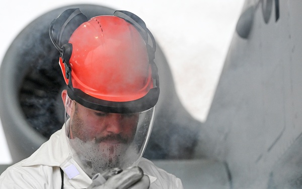 Crew Chief Services Life Support Systems on A-10C Thunderbolt II Aircraft At Selfridge Air National Guard Base