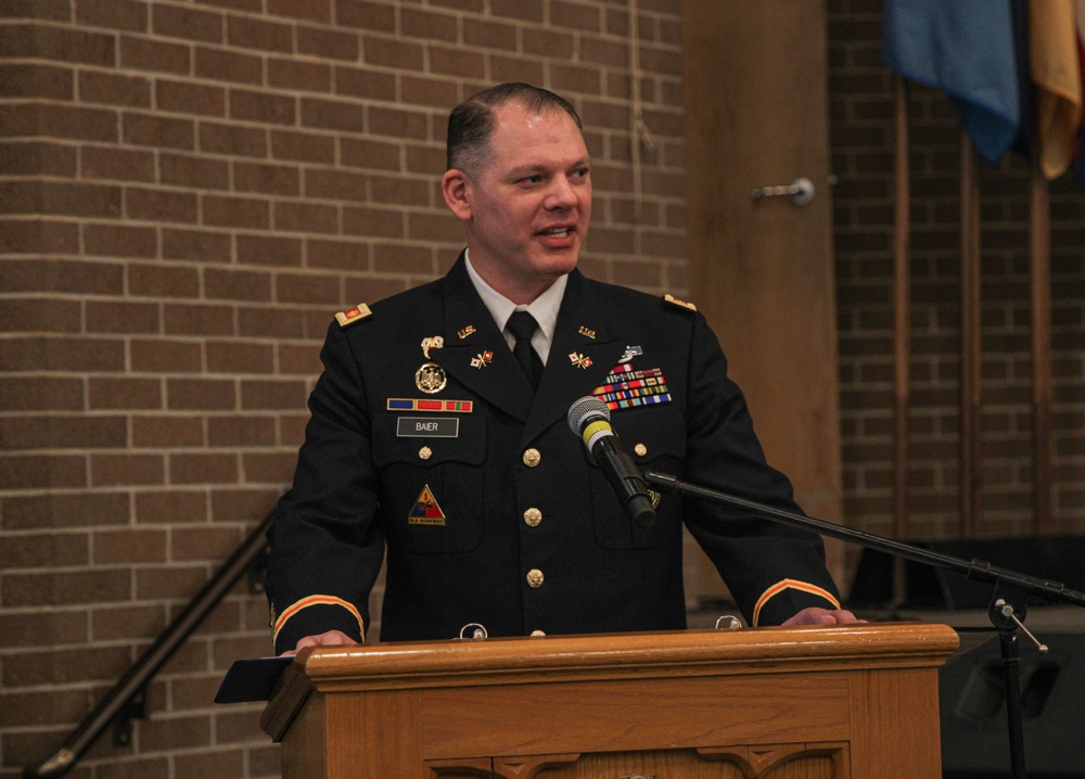 Maj. Brian Baier Promotion Ceremony