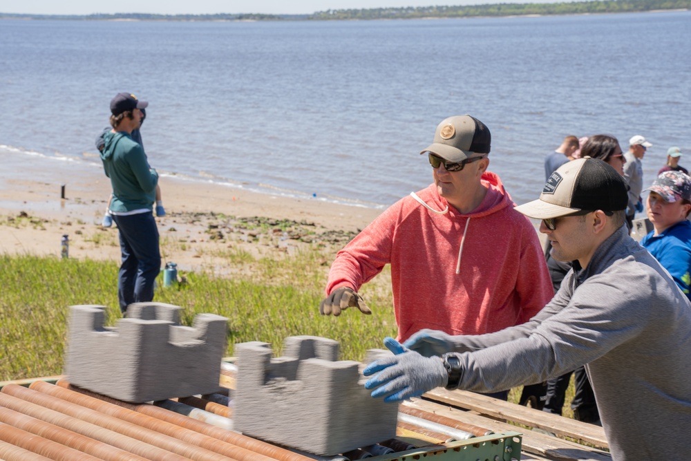 Tri-Command builds oyster castles
