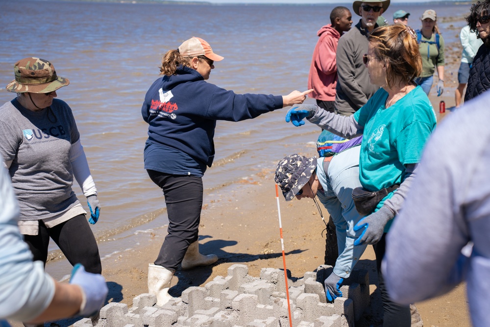 Tri-Command builds oyster castles