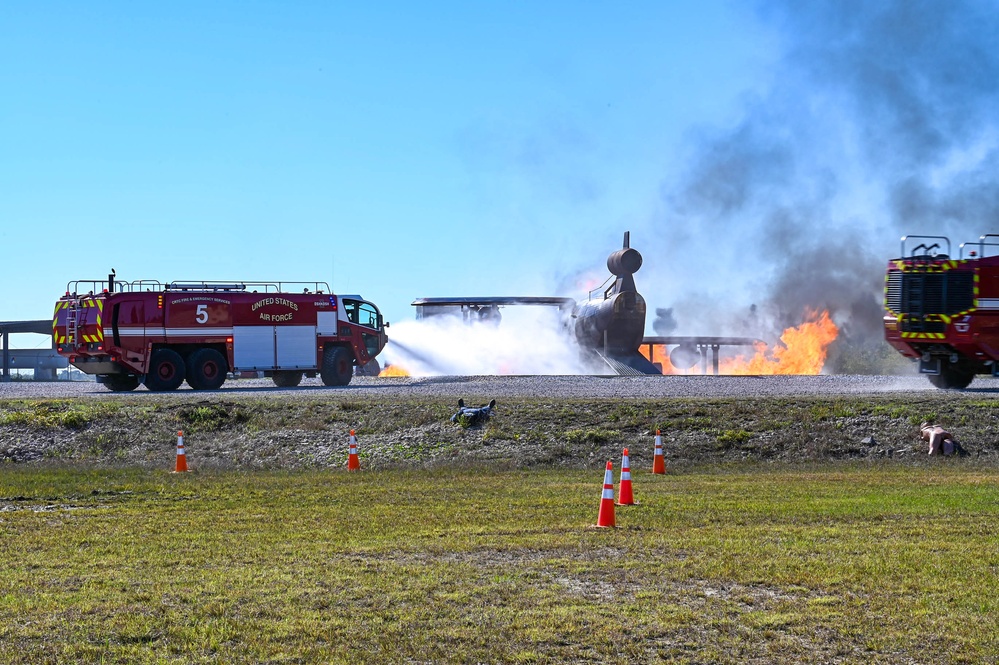 Keesler students participate in local airport exercise