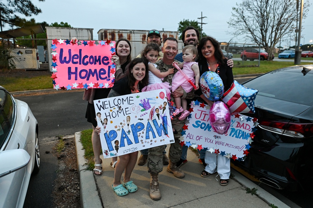 169th Fighter Wing Expeditionary Air Base deployment return