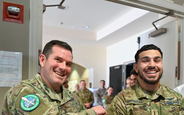 Vandenberg's First Patching Ceremony