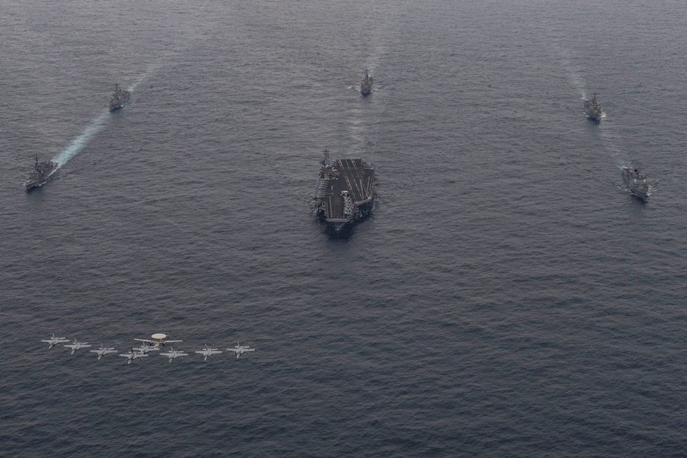 Theodore Roosevelt Carrier Strike Group Trilateral Maritime Exercise