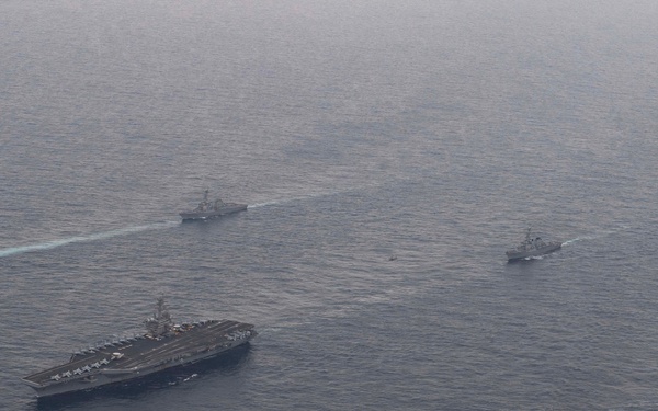 Theodore Roosevelt Carrier Strike Group Trilateral Maritime Exercise