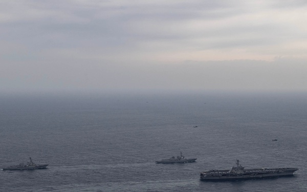 Theodore Roosevelt Carrier Strike Group Trilateral Maritime Exercise