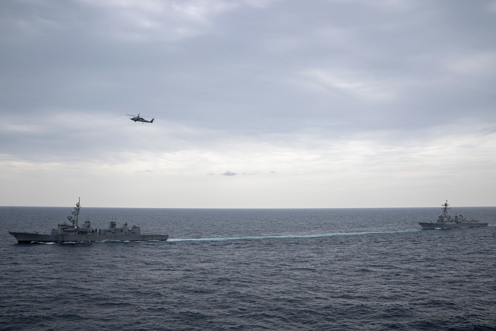 Theodore Roosevelt Carrier Strike Group Trilateral Maritime Exercise