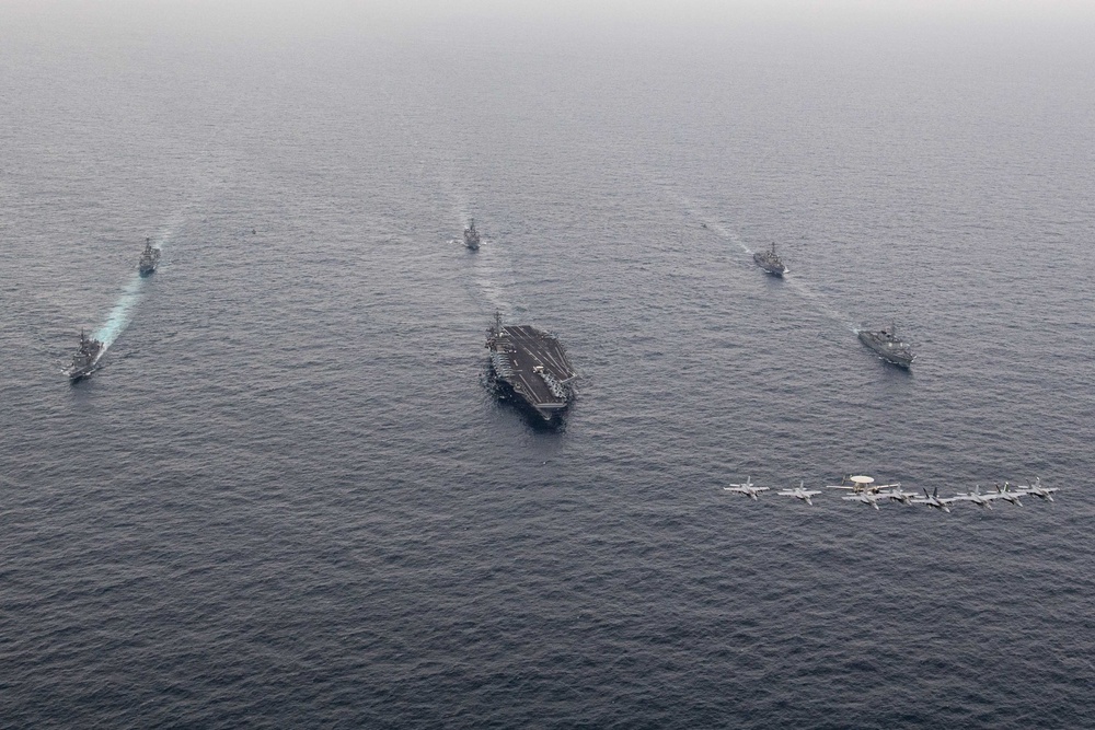 Theodore Roosevelt Carrier Strike Group Trilateral Maritime Exercise