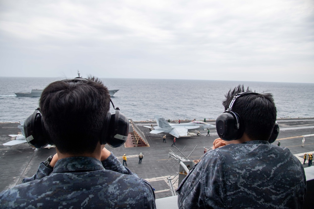 Theodore Roosevelt Carrier Strike Group Trilateral Maritime Exercise