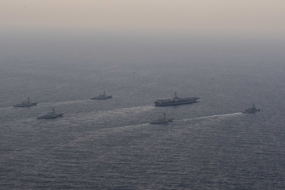 Theodore Roosevelt Carrier Strike Group Trilateral Maritime Exercise