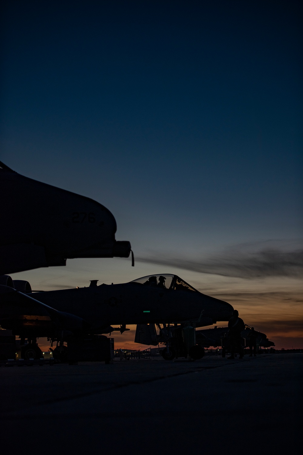 Night flying with A-10 Thunderbolt IIs