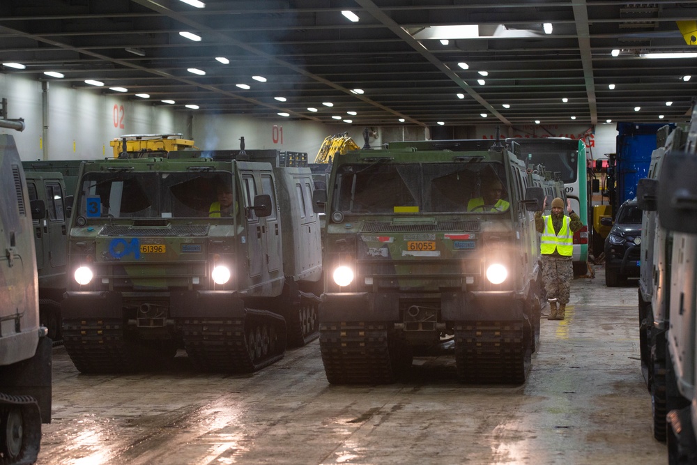 U.S. Marine Corps and Norwegian Army Port Operations at Muruvik