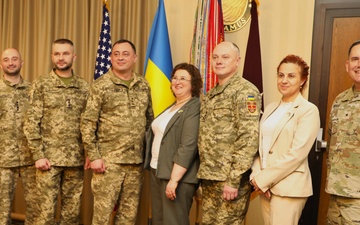 U.S. Army medical leaders in Europe host Ukraine military medical delegation