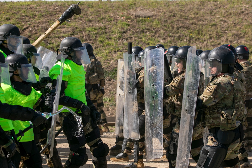 Kosovo Force Regional Command East  conducts freedom of movement detatchment training at Camp Novo Selo, Kosovo.