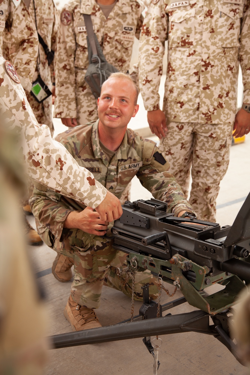 Apache Troop hosts Japanese Self-Defense Force for weapons training