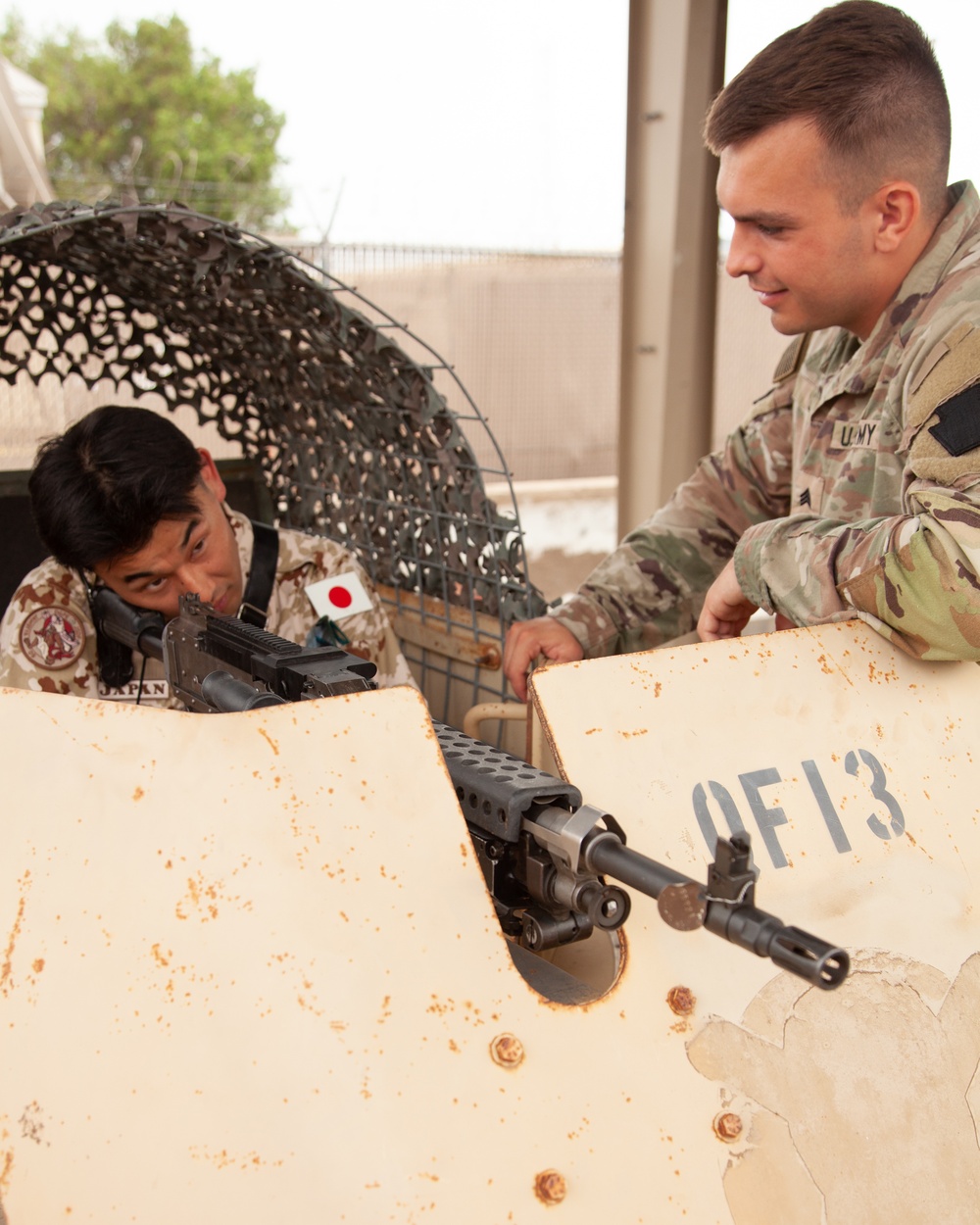 Apache Troop hosts Japanese Self-Defense Force for weapons training