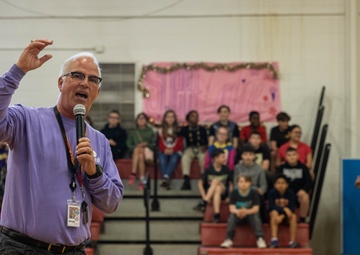 Quantico Middle High School Hosts 2024 Purple Up Day Ceremony
