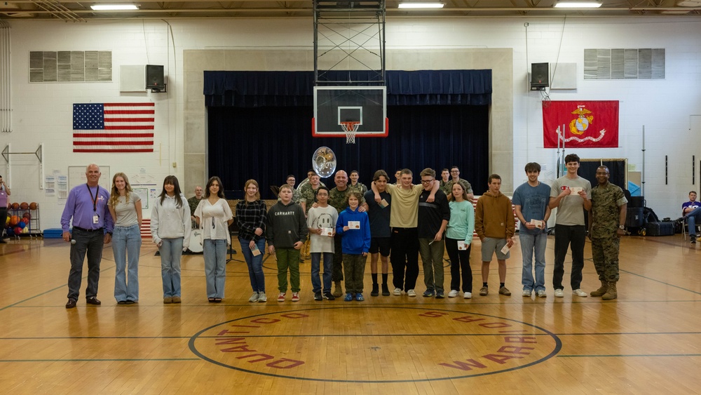 Quantico Middle High School Hosts 2024 Purple Up Day Ceremony