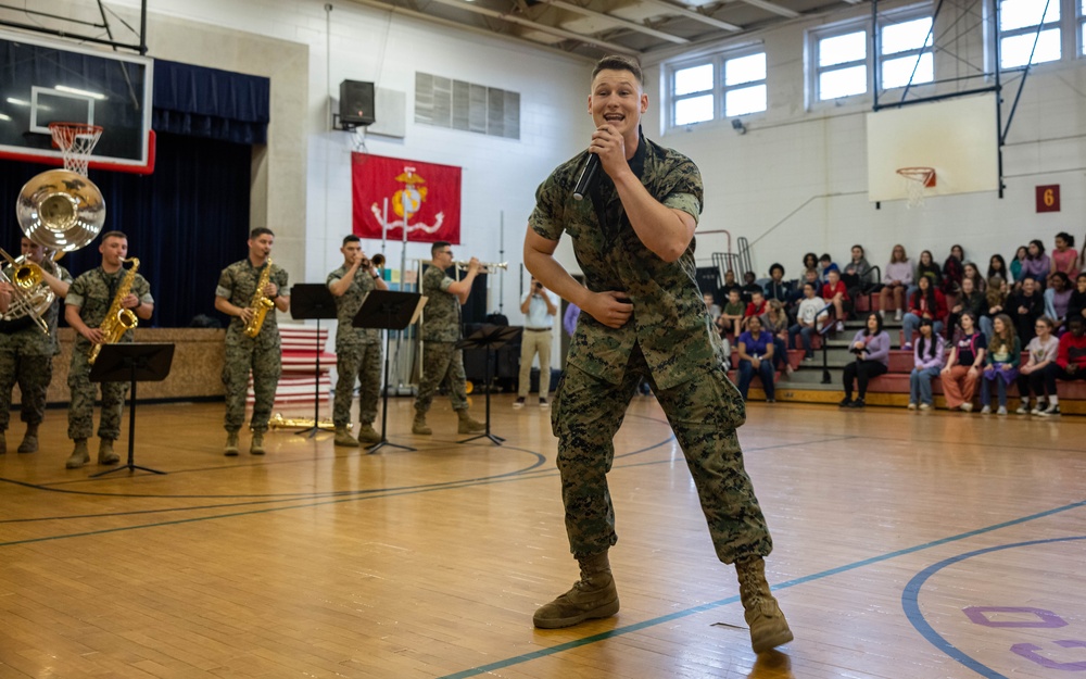 Quantico Middle High School Hosts 2024 Purple Up Day Ceremony