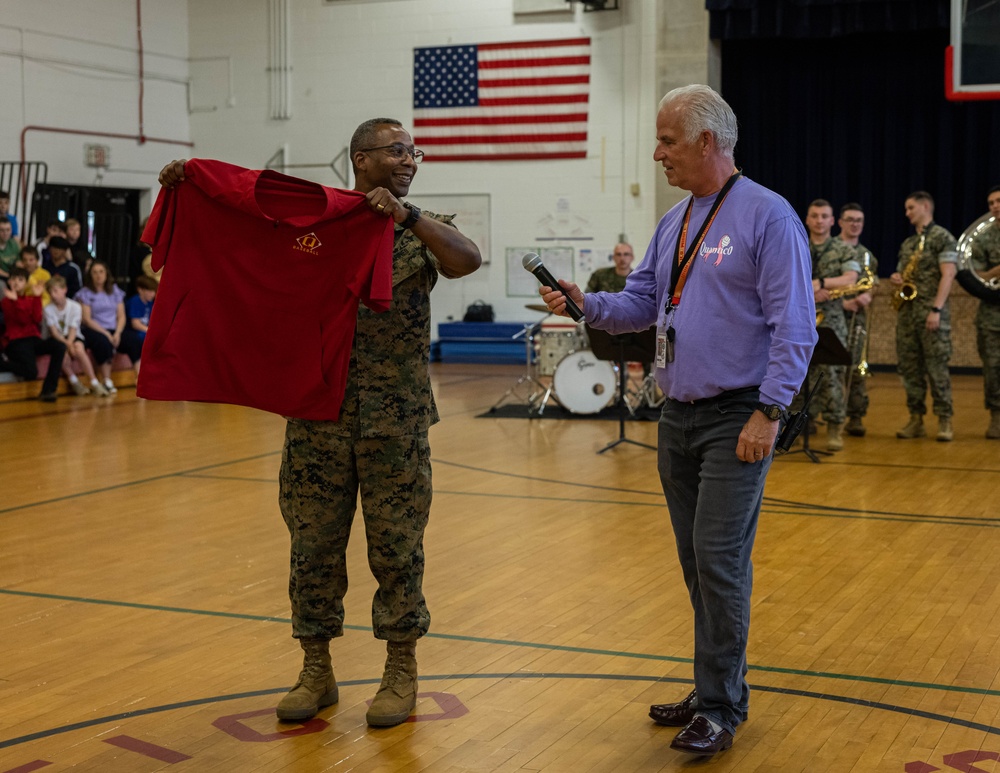 Quantico Middle High School Hosts 2024 Purple Up Day Ceremony