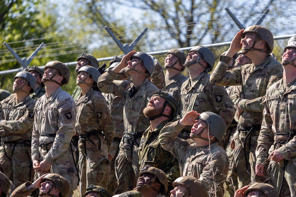 Air Assault School Tower Rappel