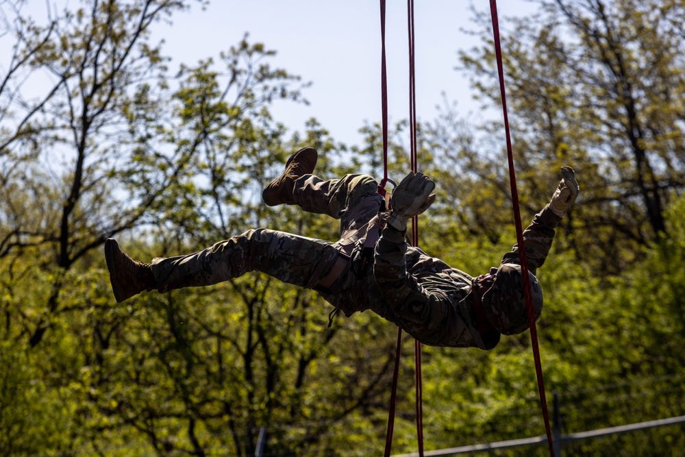 Air Assault School Tower Rappel