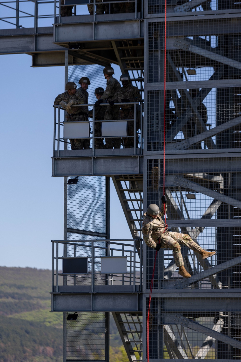 Air Assault School Tower Rappel