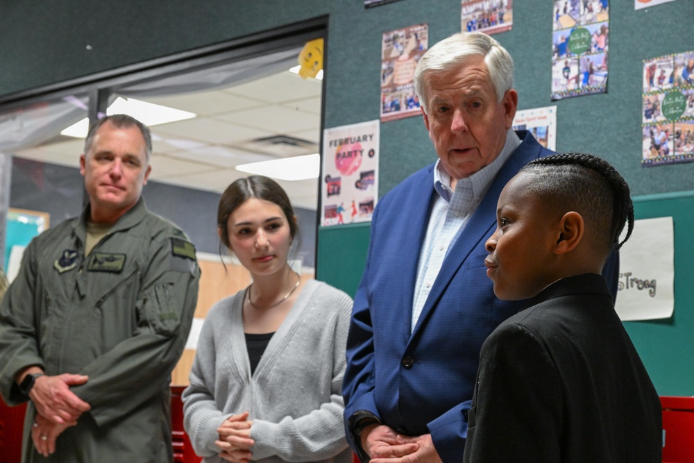 Missouri Governor visits Whiteman AFB