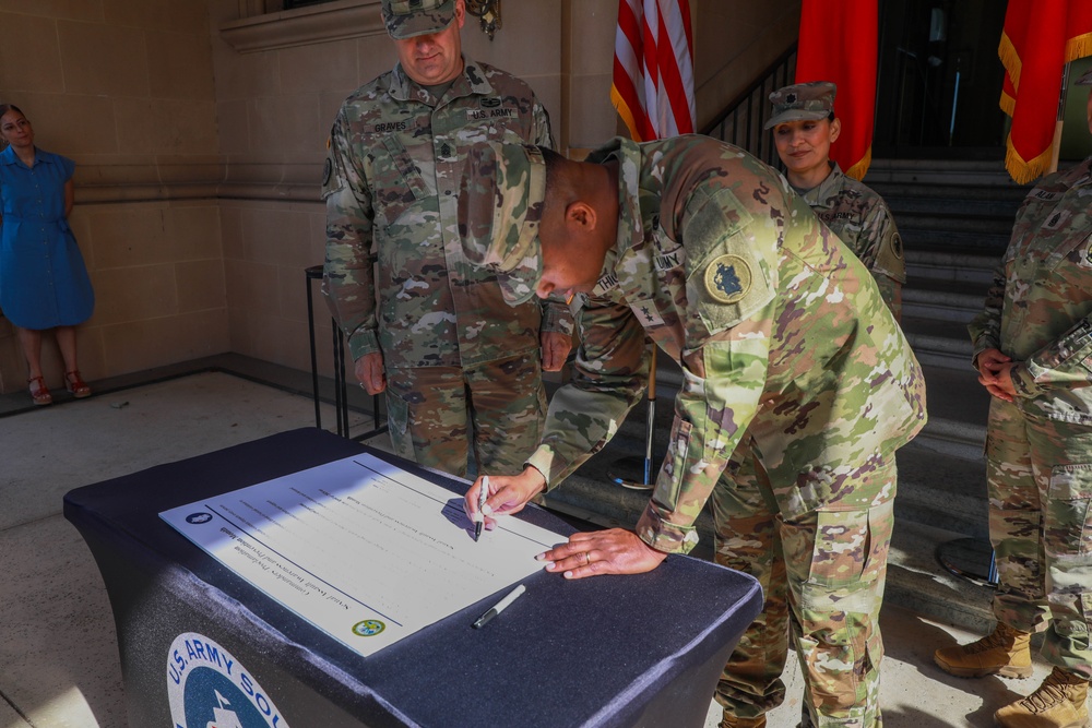 U.S. Army South Sexual Assault and Prevention Month Proclamation signing