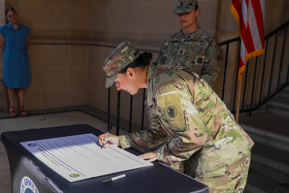 U.S. Army South Sexual Assault and Prevention Month Proclamation signing