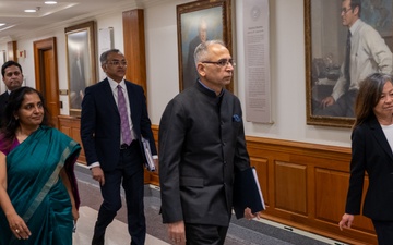 Deputy Secretary of Defense hosts India's Foreign Secretary