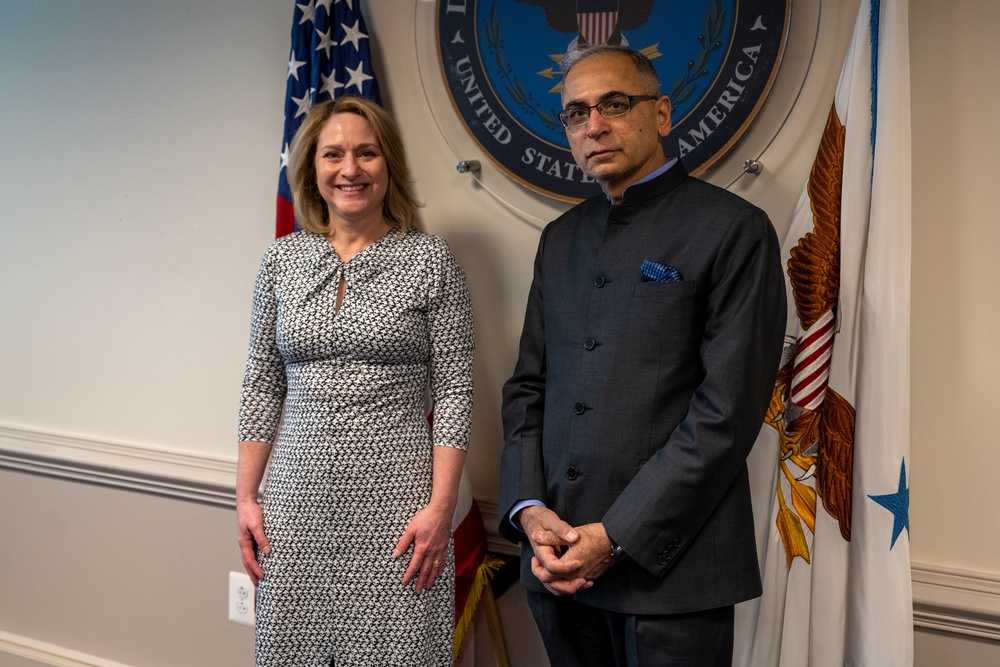 Deputy Secretary of Defense hosts India's Foreign Secretary