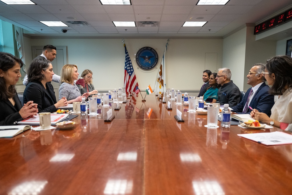 Deputy Secretary of Defense hosts India's Foreign Secretary