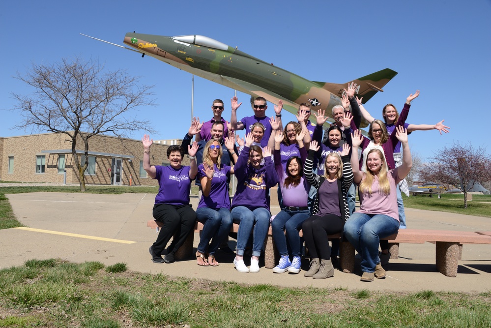 Iowa National Guard purples up for military kids
