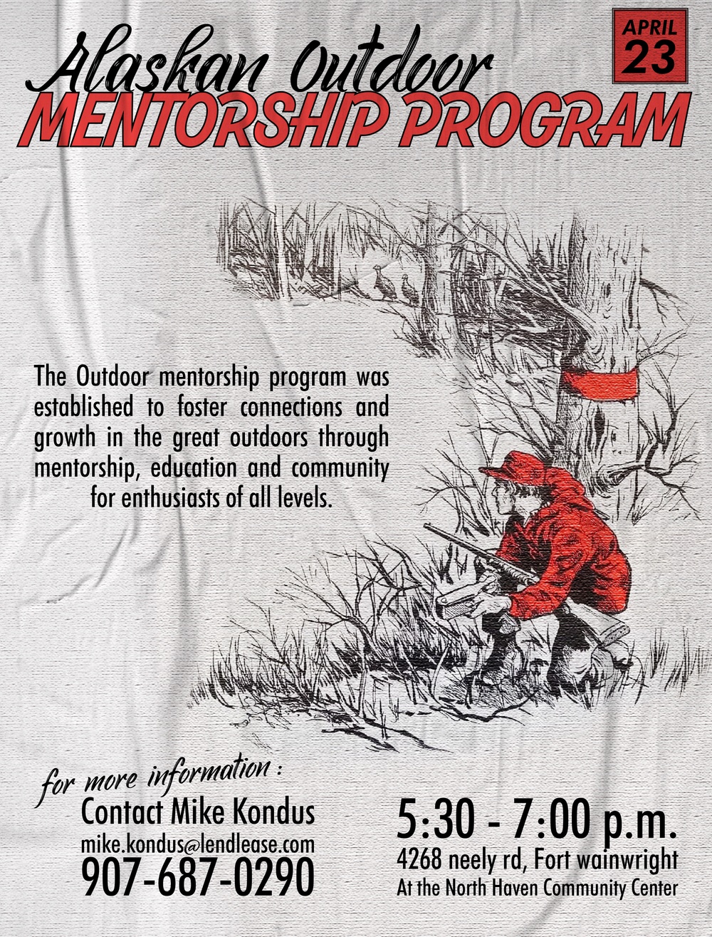 Fort Wainwright Outdoor Mentorship Poster