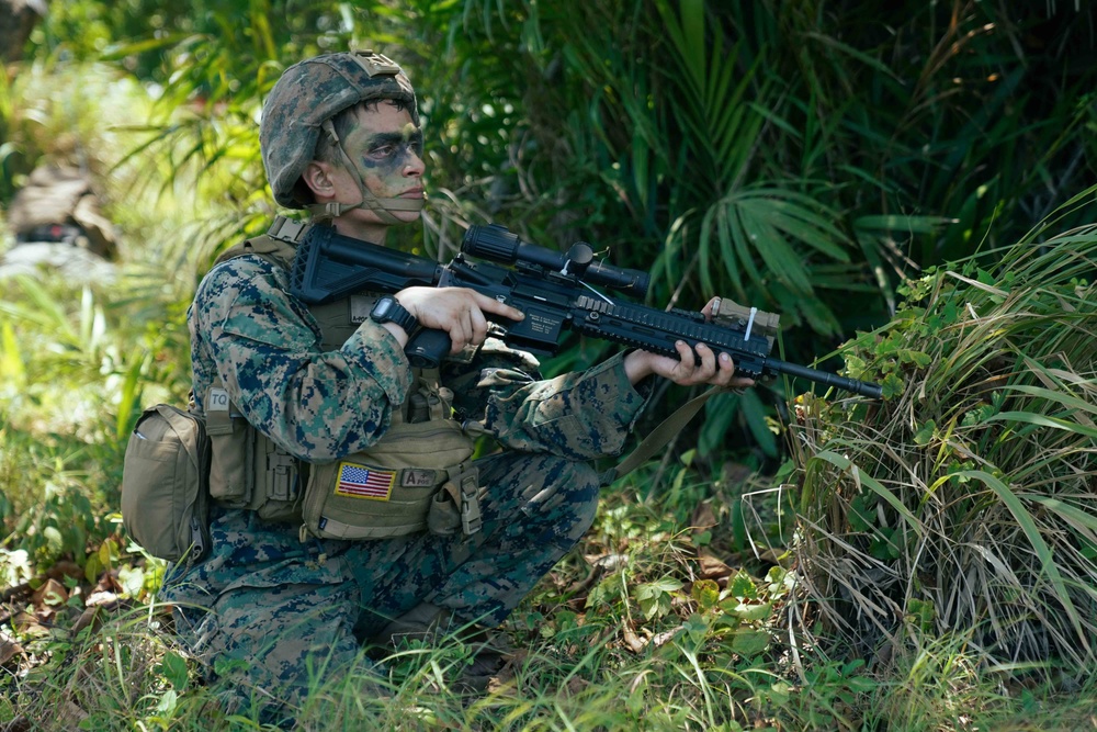 Marines assigned to 3rd Platoon, Company G, 2nd Battalion, 25th Marine Regiment, 4th Marine Division participate in CENTAM GUARDIAN 24 Phase One.