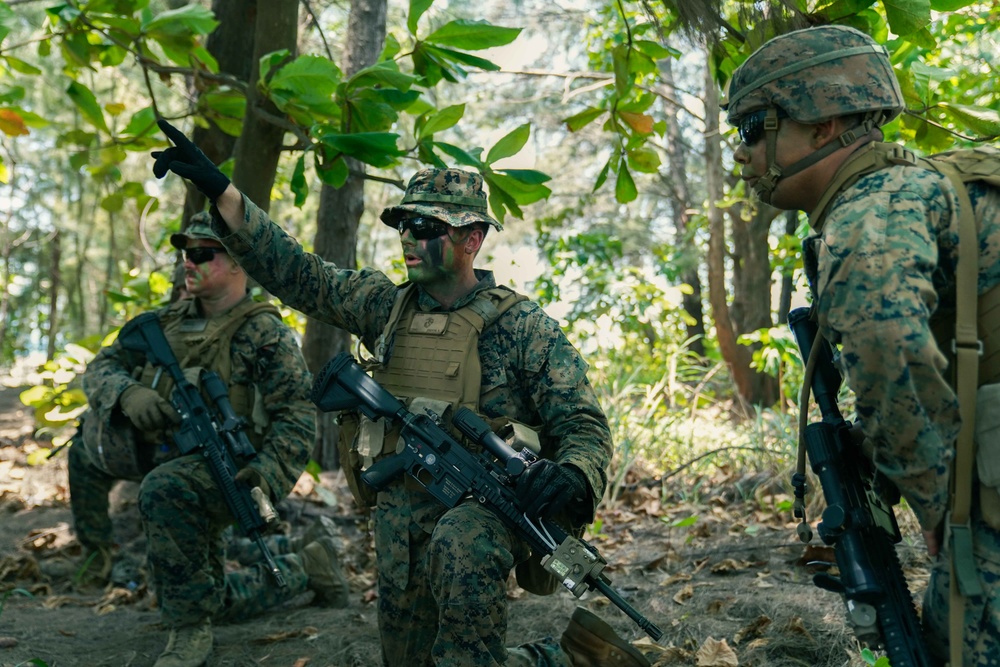 Marines assigned to 3rd Platoon, Company G, 2nd Battalion, 25th Marine Regiment, 4th Marine Division participate in CENTAM GUARDIAN 24 Phase One.