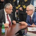 SECNAV Del Toro Speaks With Wisconsin Governor Tony Evers at the Keel Laying of the USS Constellation (FFG 62)