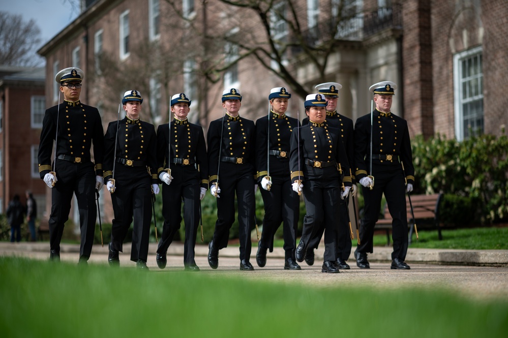 Coast Guard Academy holds first Regimental Review of 2024