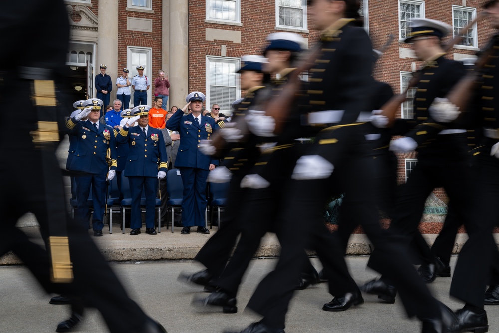 Coast Guard Academy holds first Regimental Review of 2024