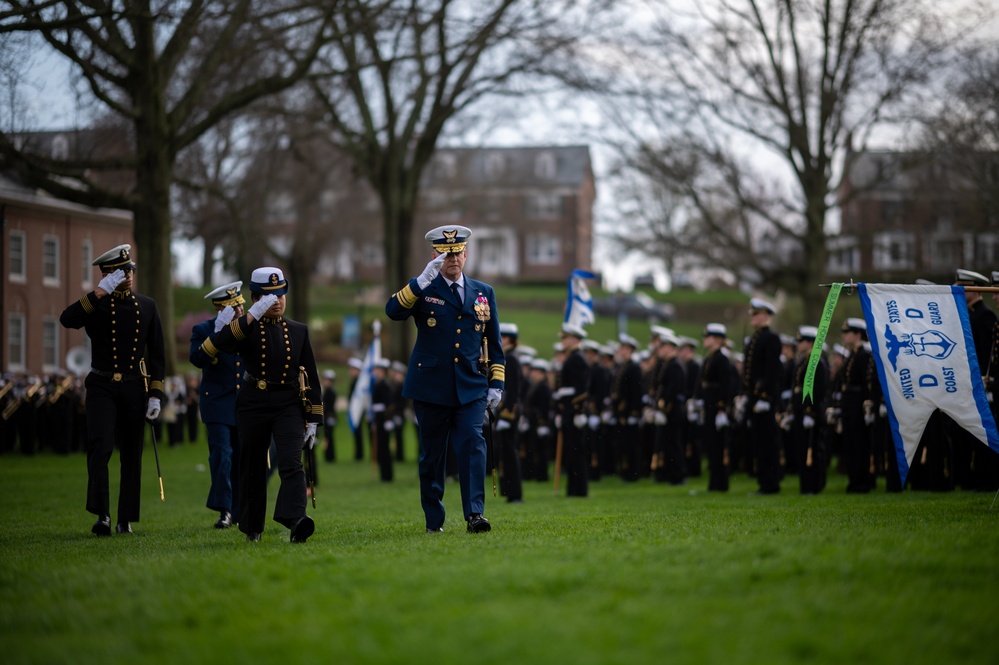 Coast Guard Academy holds first Regimental Review of 2024